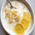 Lemon Baked Oats with Lemon Yogurt Glaze Recipe
