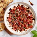 Cold Bruschetta Dip with Crème Fraîche Recipe