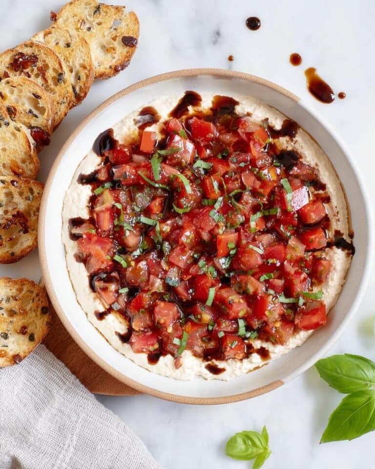 Cold Bruschetta Dip with Crème Fraîche Recipe