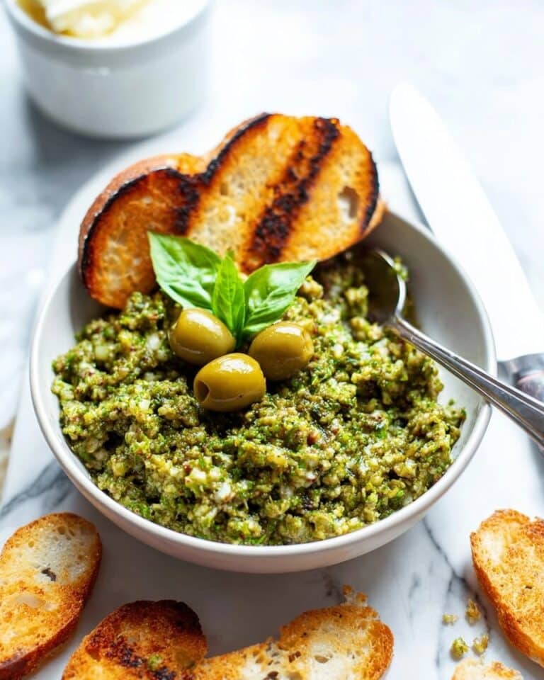 10-Minute Green Olive Tapenade Recipe