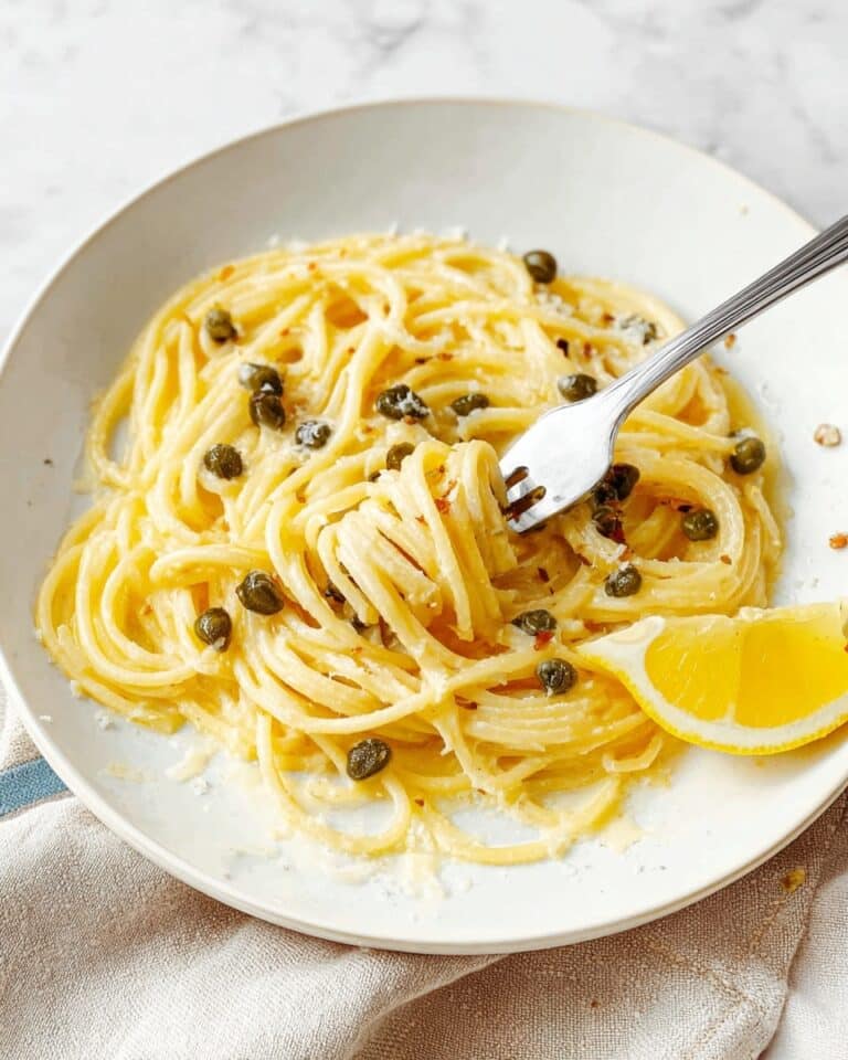 Easy Creamy Lemon Caper Pasta (Without Wine) Recipe