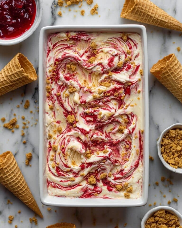 Easy No Churn Cherry Cheesecake Ice Cream Recipe