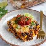 Vegetarian Black Bean Quinoa Casserole (Dump and Bake!) Recipe