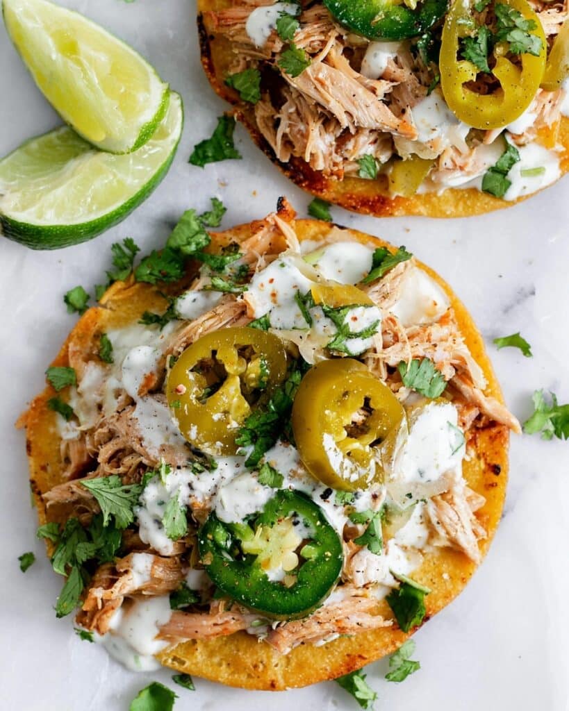 Cool Ranch Chicken Tostadas Recipe
