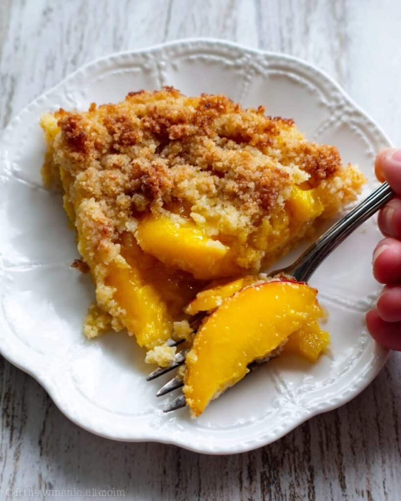 Keto Peach Cobbler Recipe