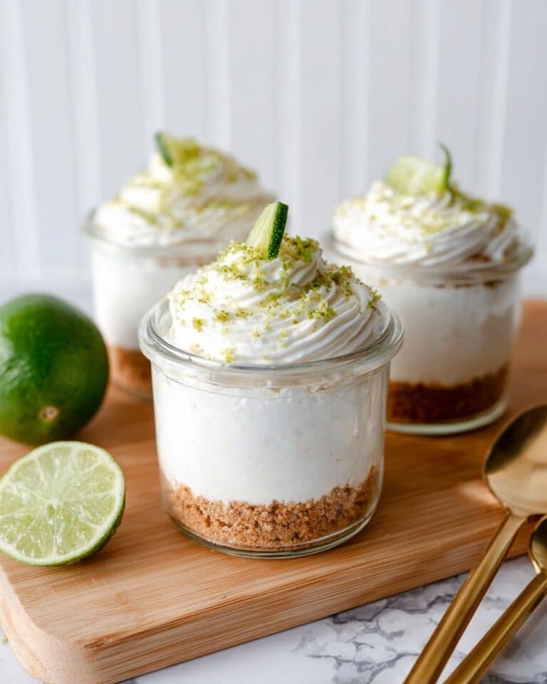 No Bake Key Lime Pie Cottage Cheesecake Jars Recipe