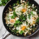 Stove Top Green Shakshuka with Feta Recipe