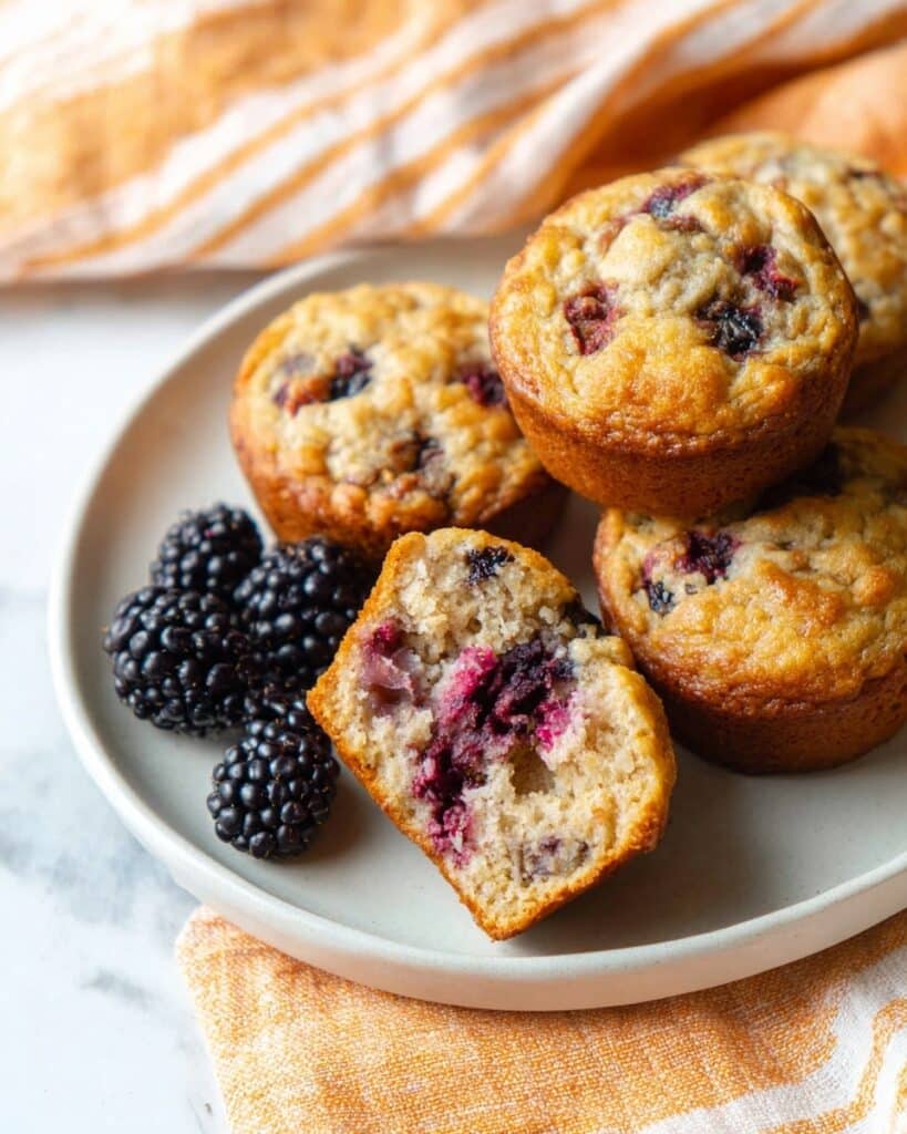 Banana Blackberry Muffins Recipe