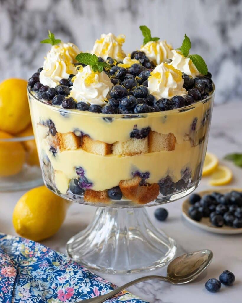 Easy Lemon Blueberry Trifle Recipe