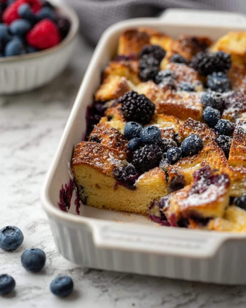 Vegan Blueberry French Toast Casserole Recipe