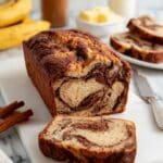 Cinnamon Swirled Banana Bread Recipe