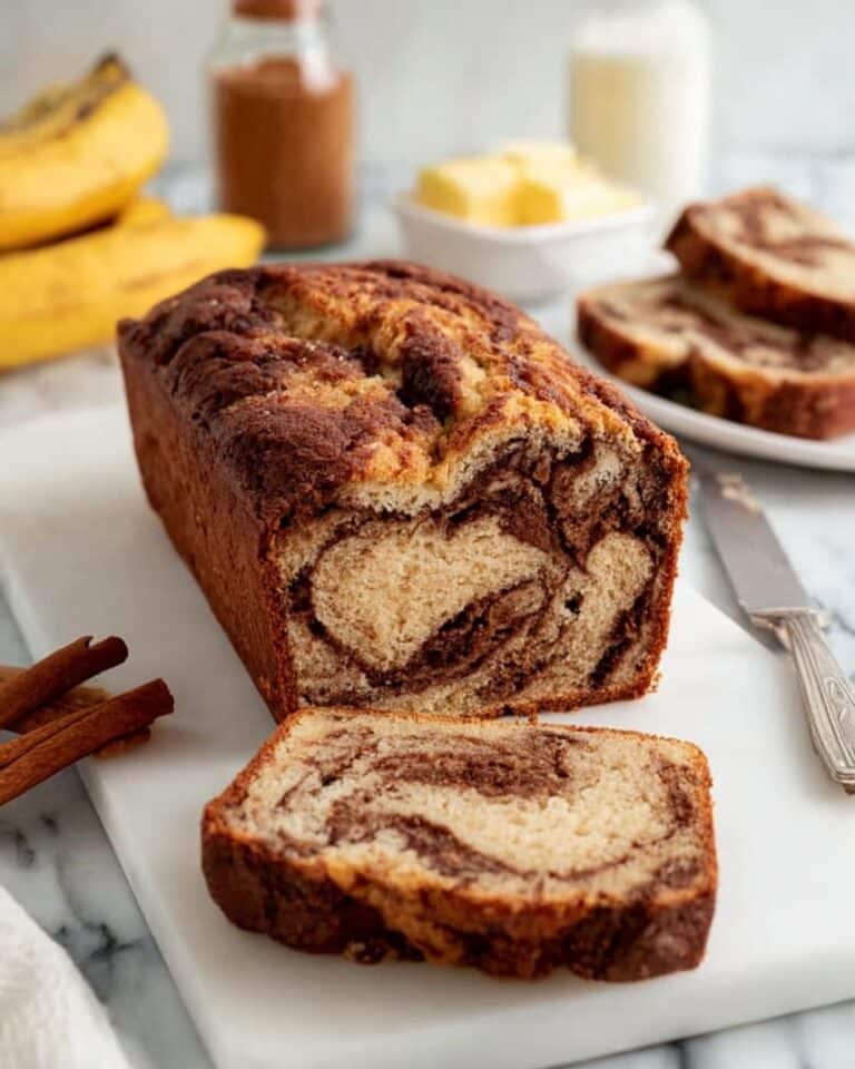 Cinnamon Swirled Banana Bread Recipe