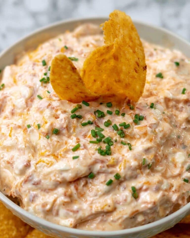 High-Protein Ranch & Rotel Pool Dip Recipe