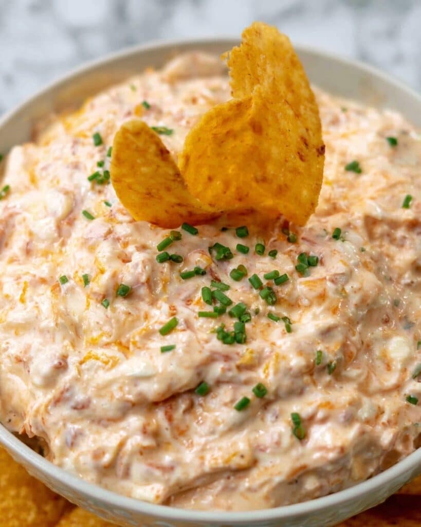 High-Protein Ranch & Rotel Pool Dip Recipe