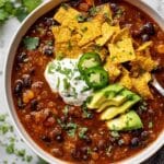 Vegan Chili with Black Beans and Lentils Recipe
