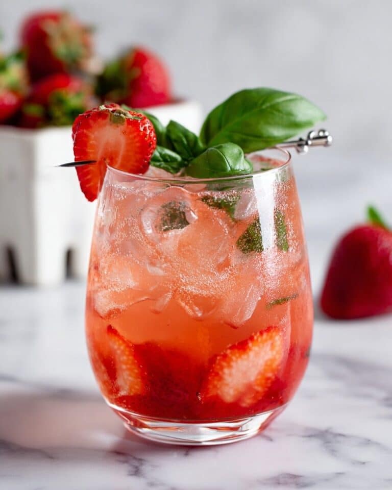 Strawberry Basil Mocktail Recipe