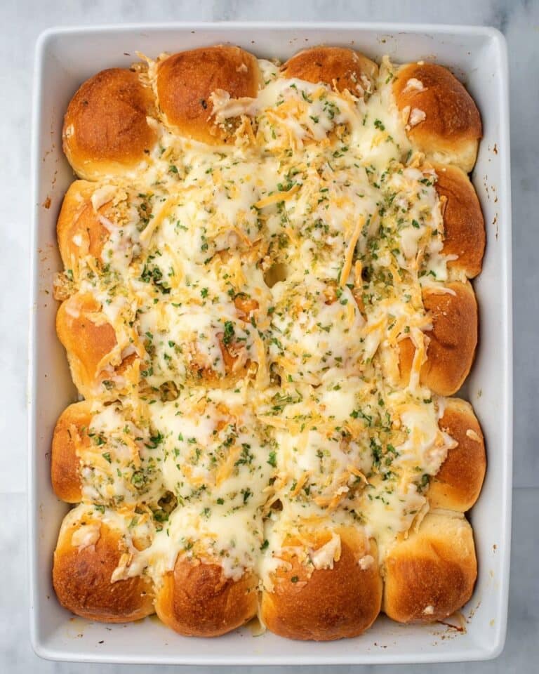 Chicken Alfredo Stuffed Hawaiian Rolls Recipe