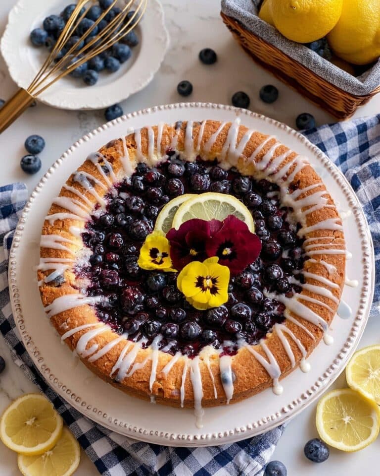 Blueberry-Lemon Poppy Seed Brunch Cake Recipe