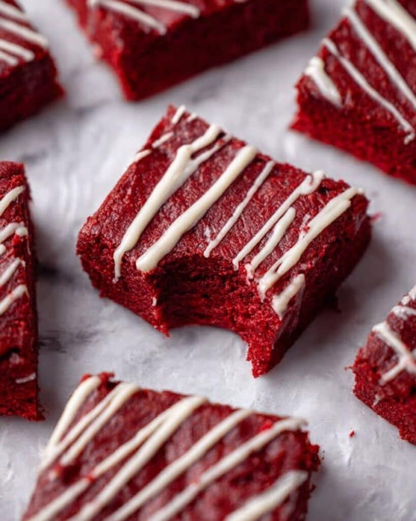 The Best Fudgy Red Velvet Brownies Recipe