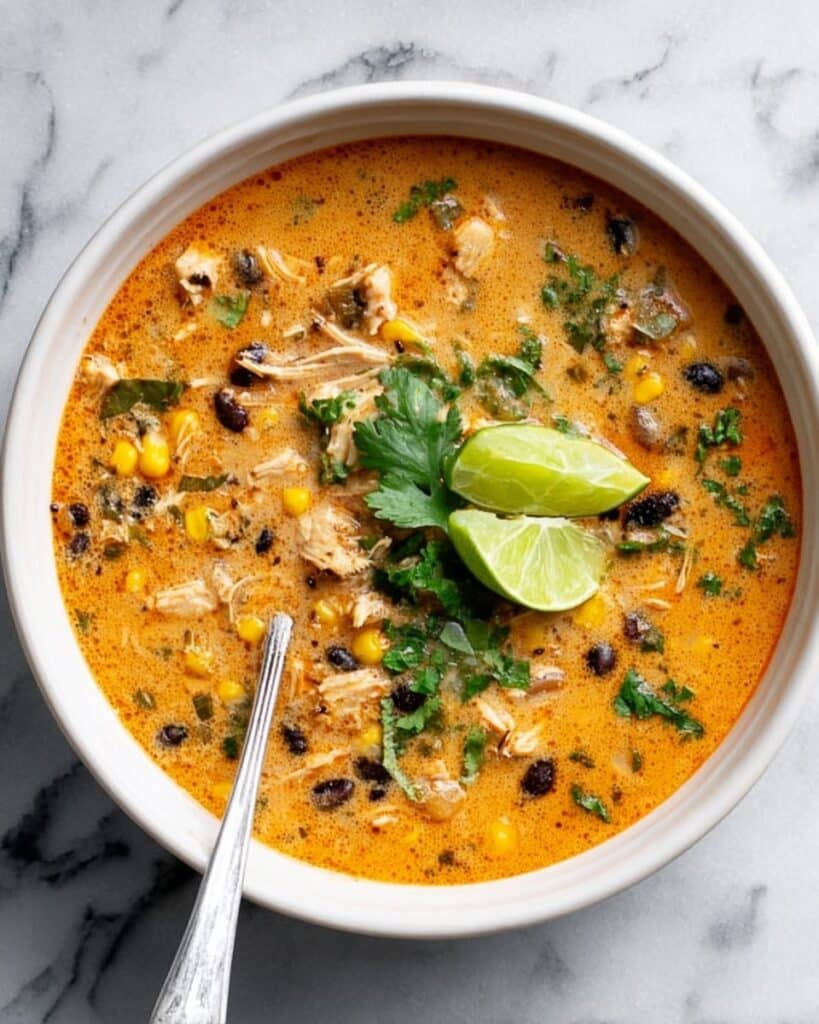 Easy Chicken, Poblano, and Black Bean Soup Recipe