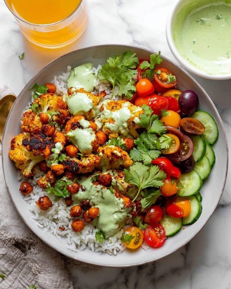 Cauliflower Shawarma Bowls with Green Tahini Sauce Recipe