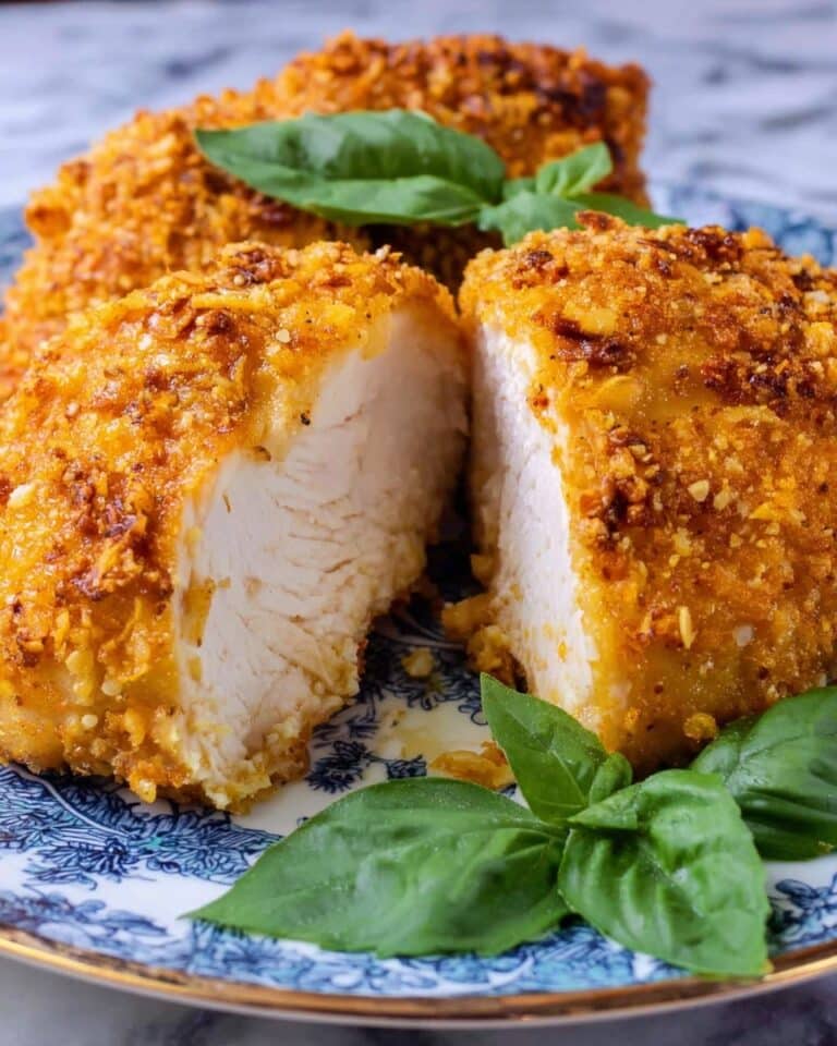 Crispy Parmesan Oven Fried Chicken Recipe