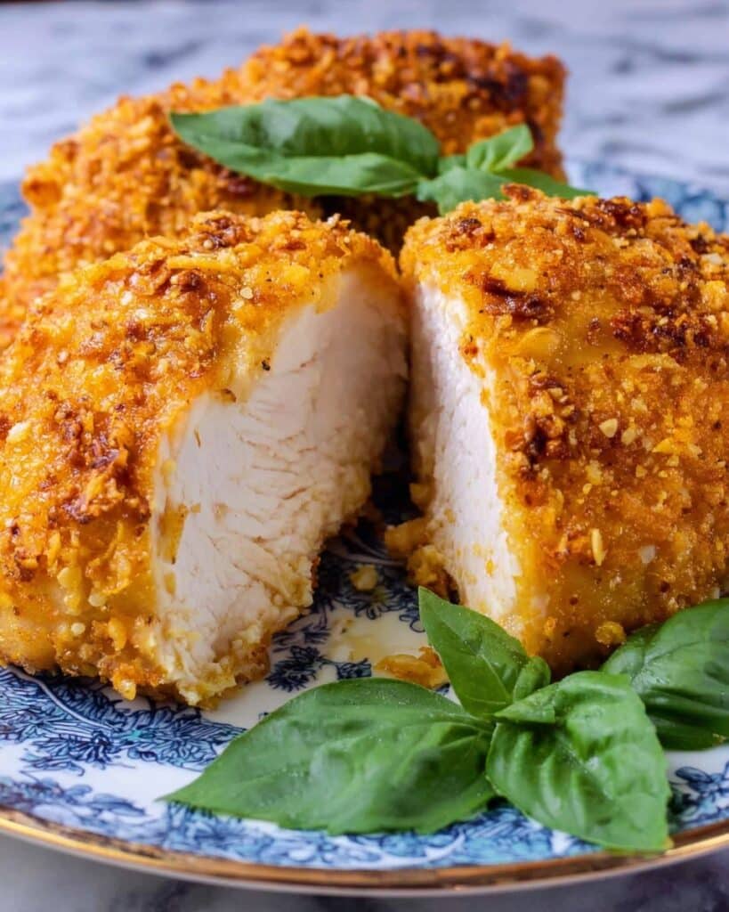 Crispy Parmesan Oven Fried Chicken Recipe