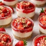Roasted Strawberry Cheesecake Cups Recipe