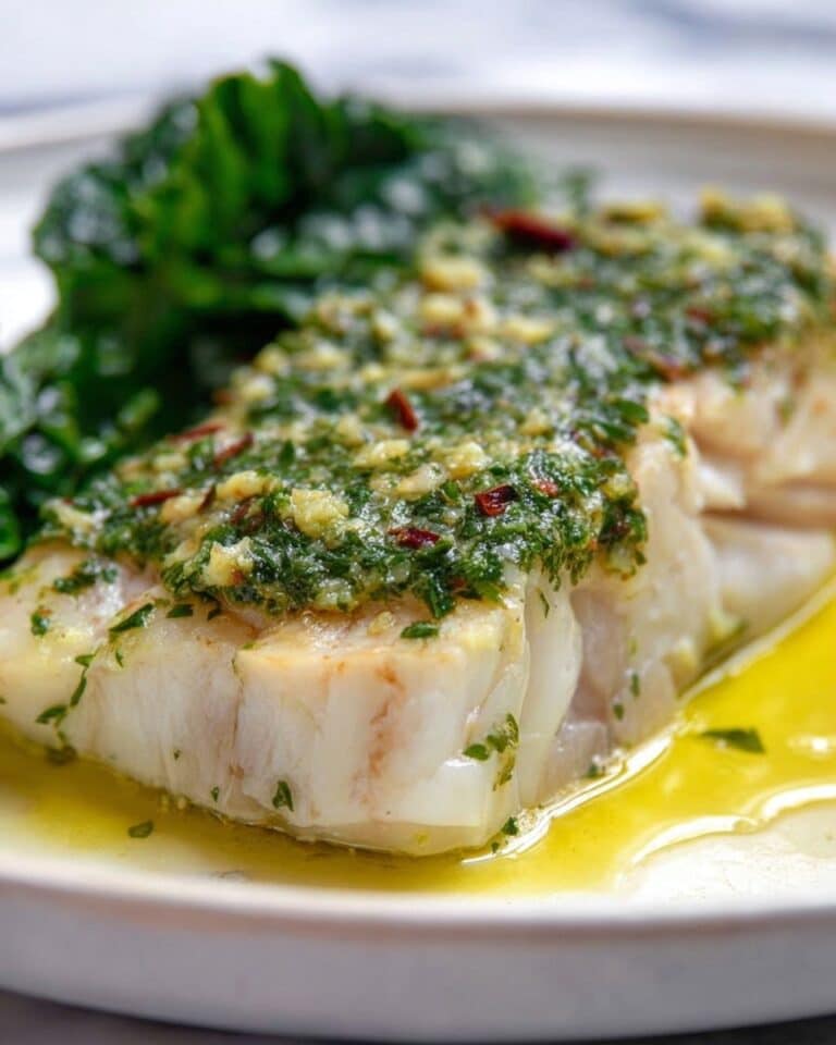 Pan-Roasted Swordfish with Garlic Herb Butter Recipe