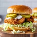 Crispy Chicken Sandwich with Dill Pickle Ranch Sauce Recipe
