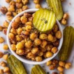 Dill Pickle Roasted Chickpeas Recipe