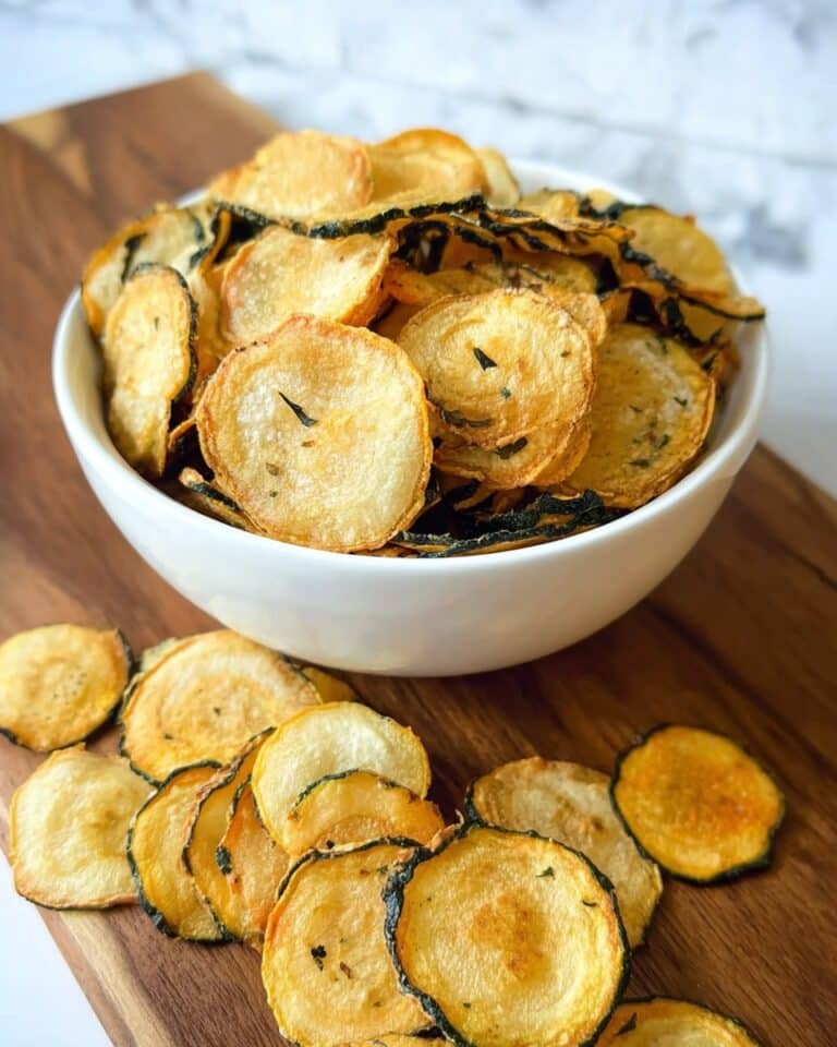 Salt and Vinegar Dehydrated Zucchini Chips Recipe