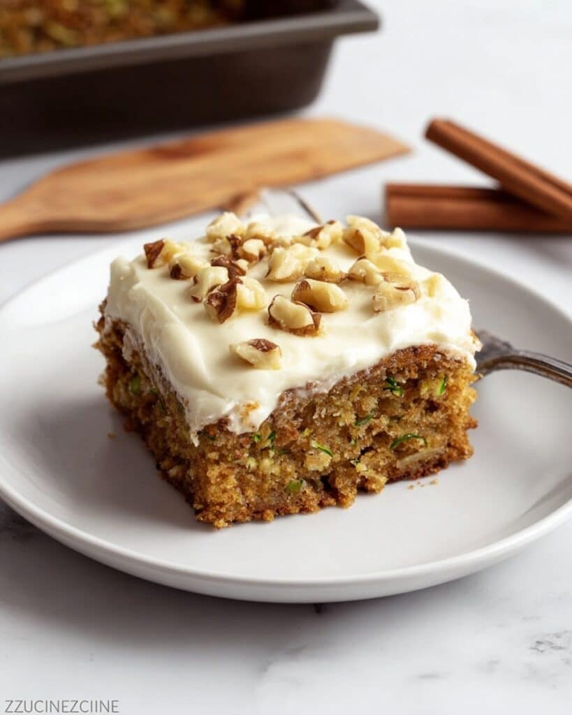 Zucchini Spice Cake with Cream Cheese Frosting Recipe