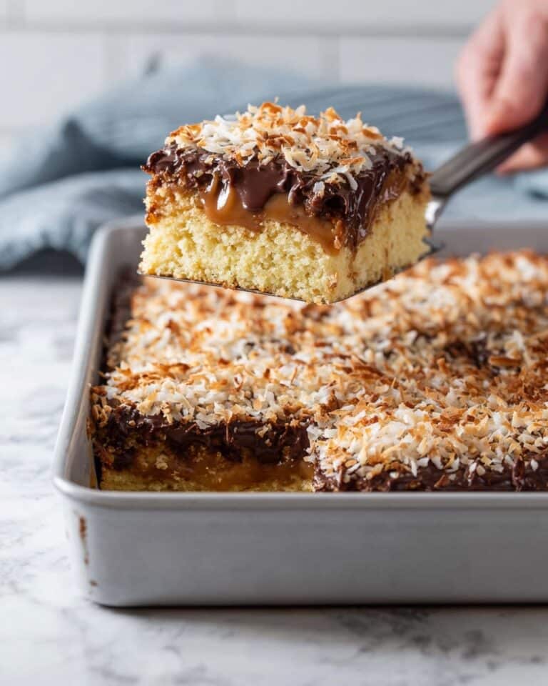 Samoa Poke Cake Recipe