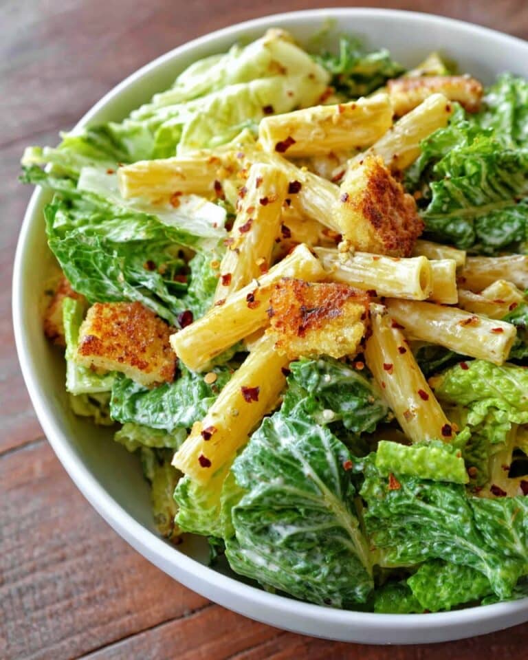 The Best Vegan Caesar Pasta Salad Recipe