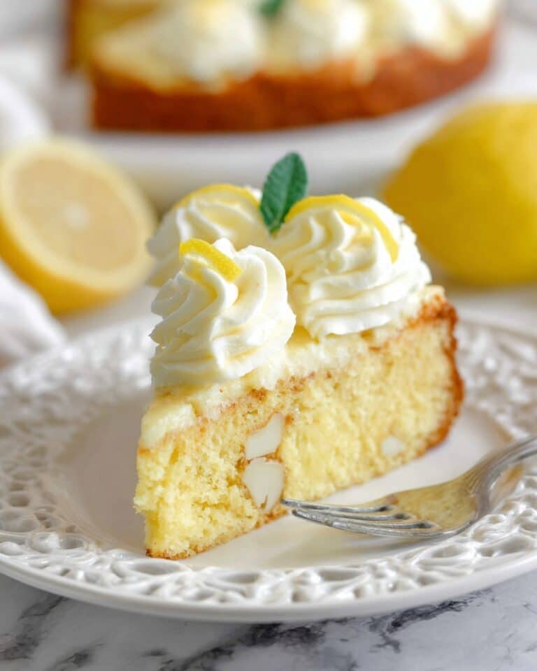 Lemon Cookie Cake with White Chocolate Chips and Lemon Cream Cheese Frosting Recipe