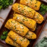 Smoked Corn on the Cob with Parmesan and Garlic Butter Recipe