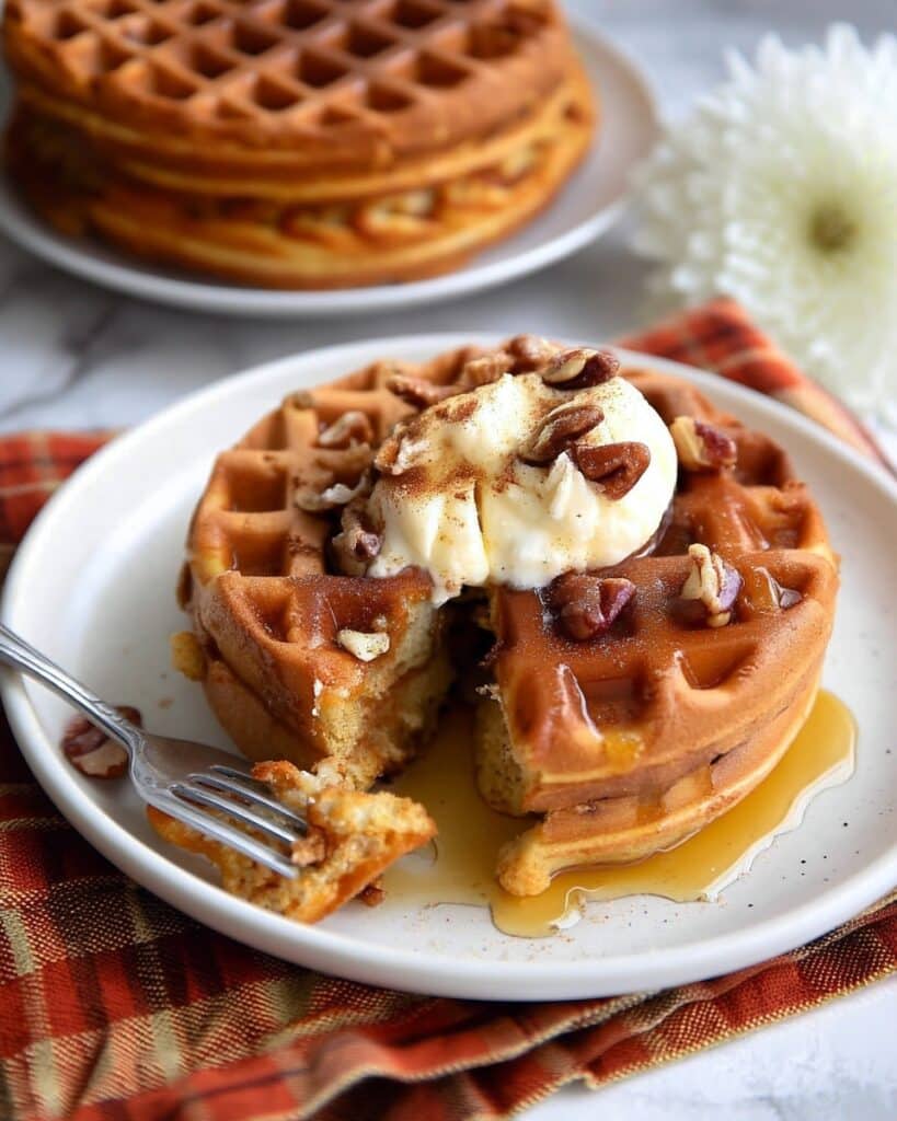Keto Pumpkin Waffles Recipe