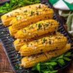 Smoked Corn on the Cob with Garlic Parmesan Butter Recipe