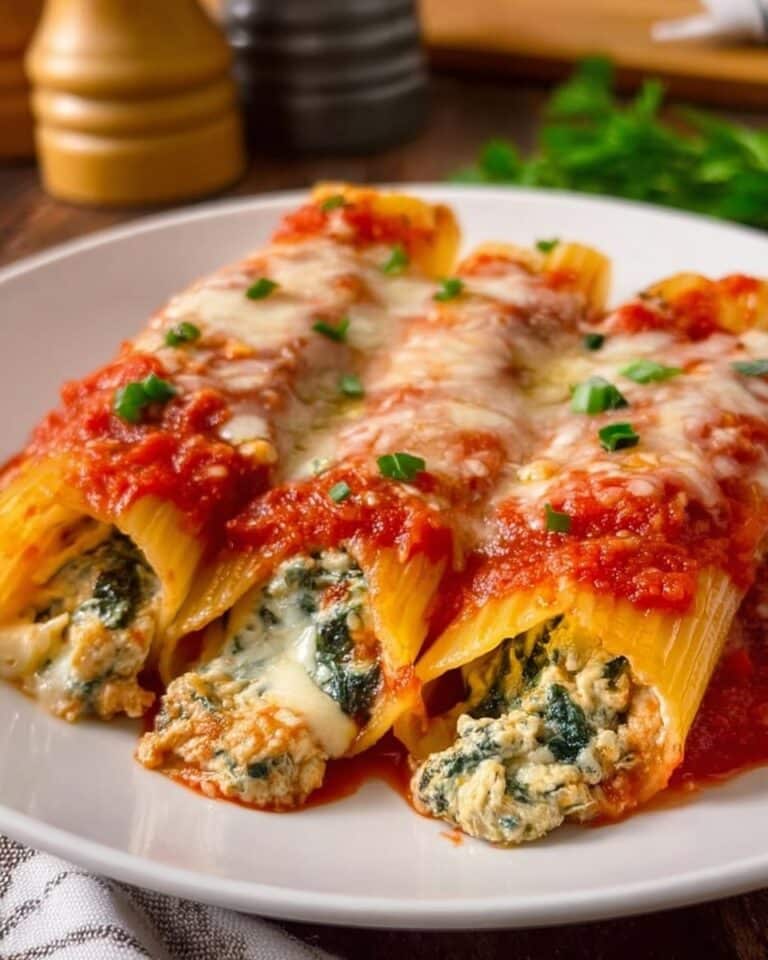 Stuffed Manicotti with Italian Sausage and Cheese Recipe