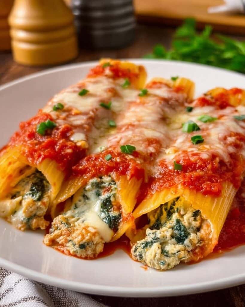 Stuffed Manicotti with Italian Sausage and Cheese Recipe