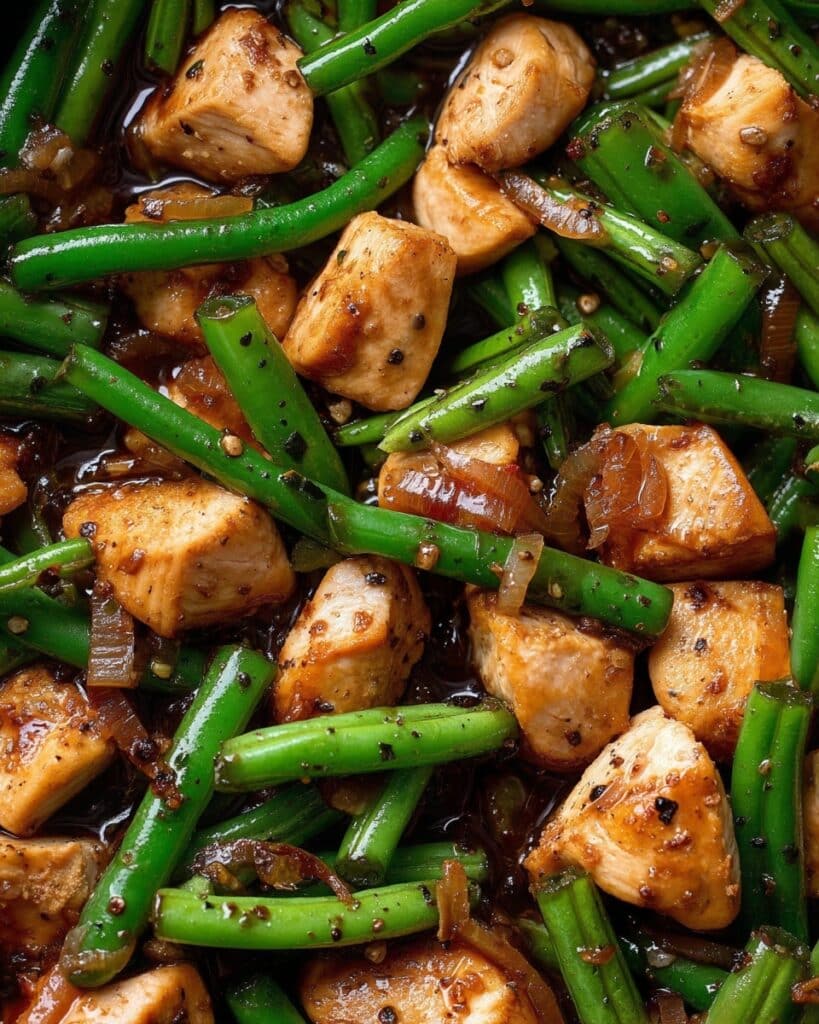 Black Pepper Tofu & Green Beans Recipe