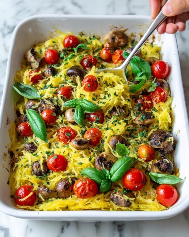 Tomato Feta Baked Spaghetti Squash Recipe
