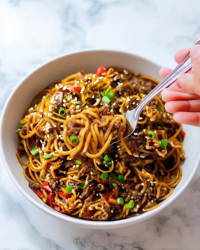 Slow Cooker Beef Ramen Noodles Recipe