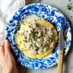 Cornbread Biscuits with Green Chili Sausage Gravy Recipe