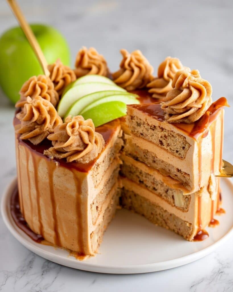The BEST Caramel Apple Spice Cake Recipe